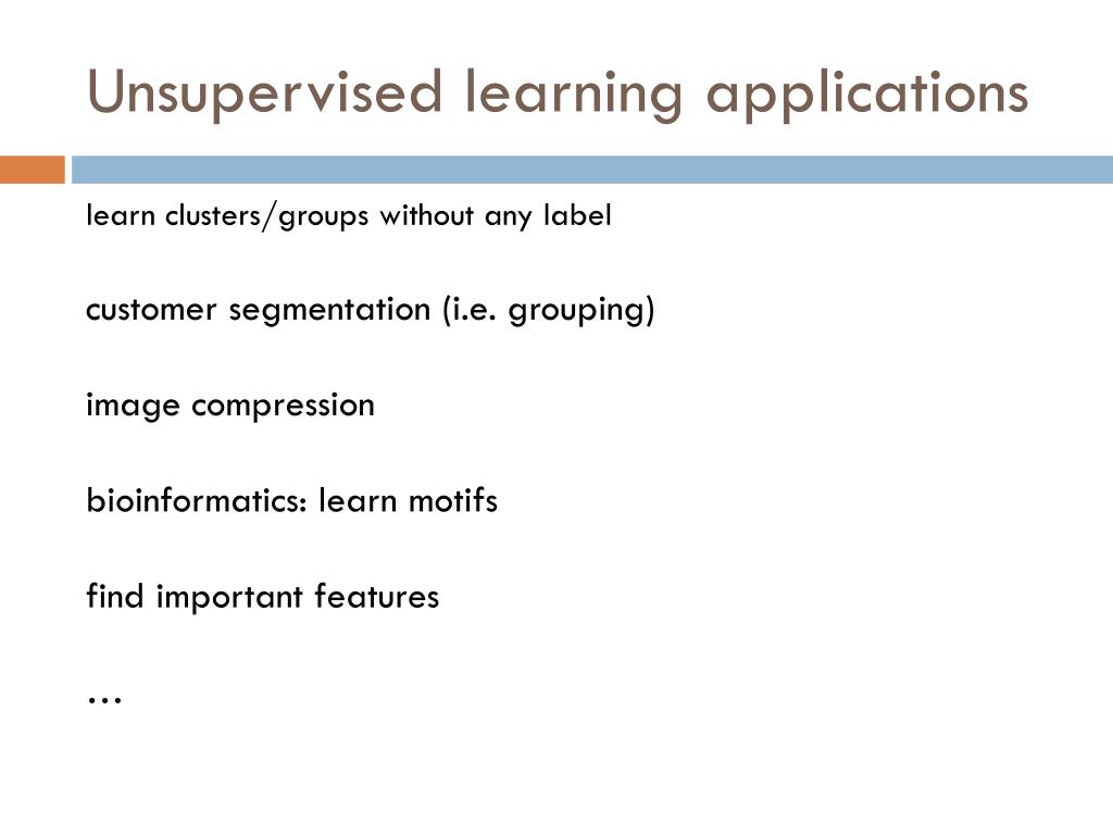 PPT Unsupervised learning PowerPoint Presentation, free download ID
