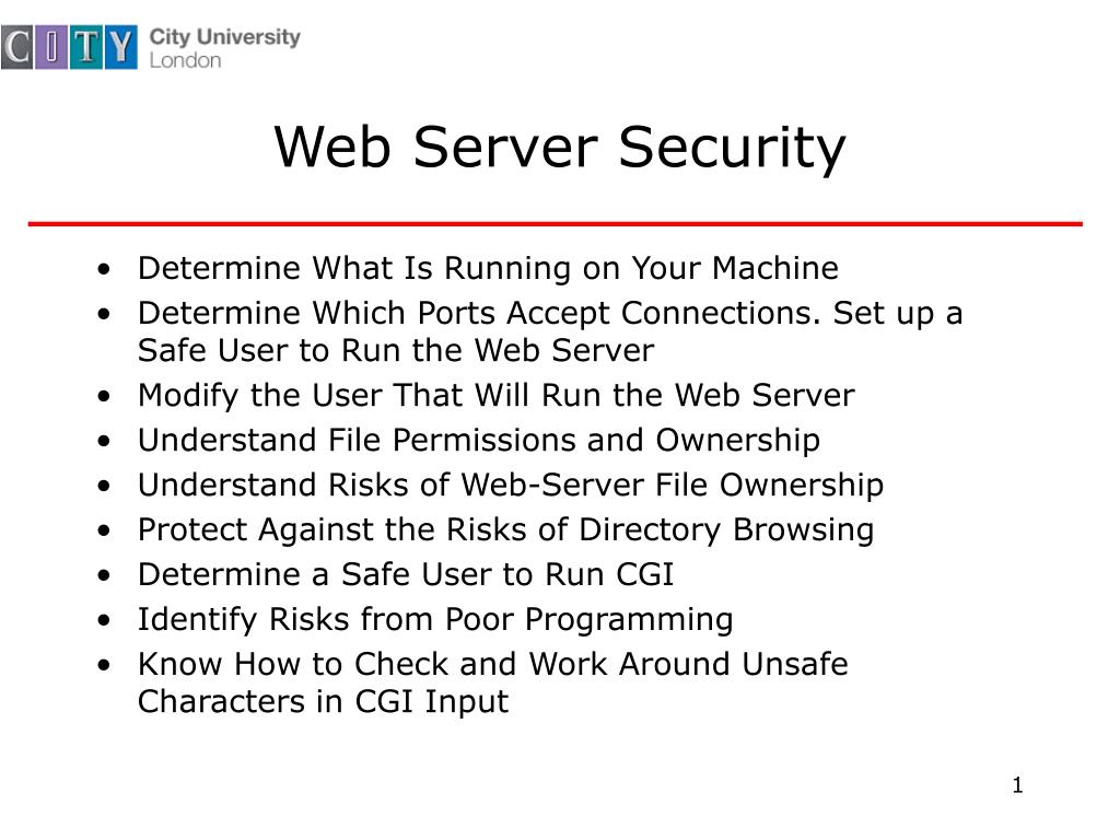PPT  Server Security PowerPoint Presentation, free download ID