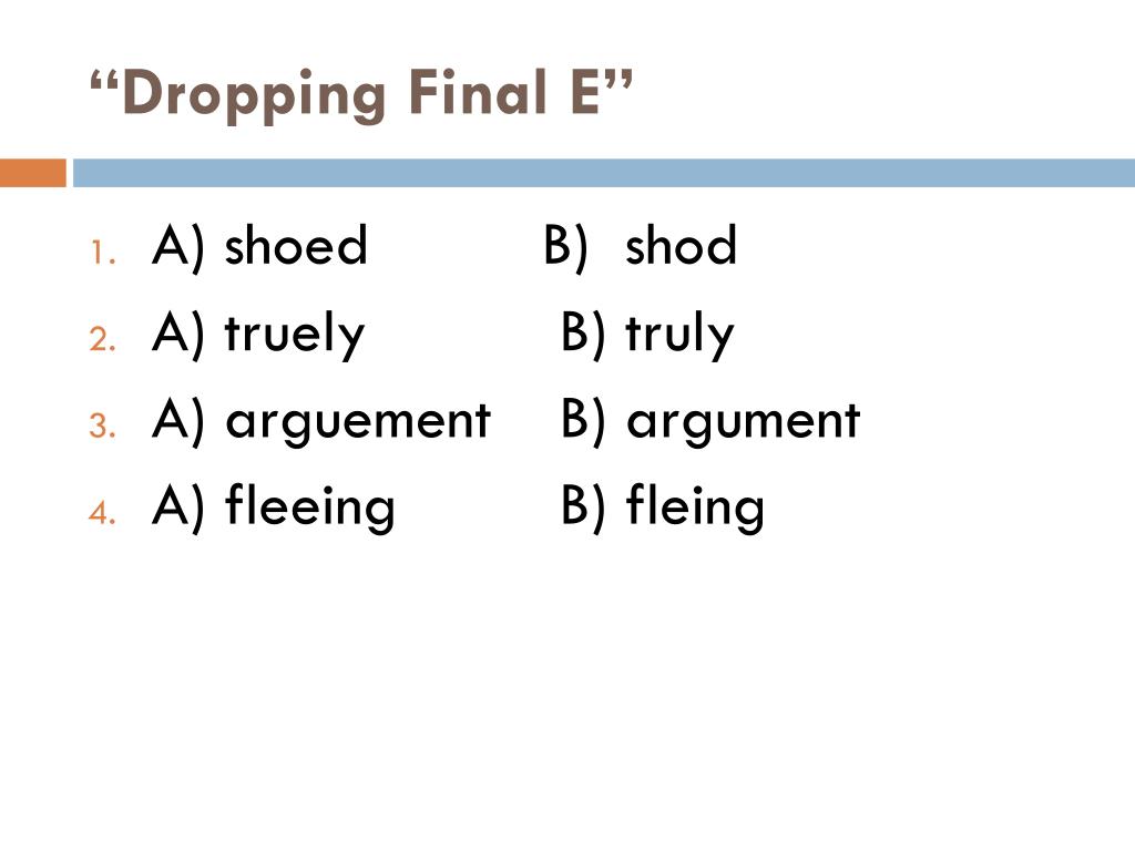 PPT Spelling Rules and Practice PowerPoint Presentation, free