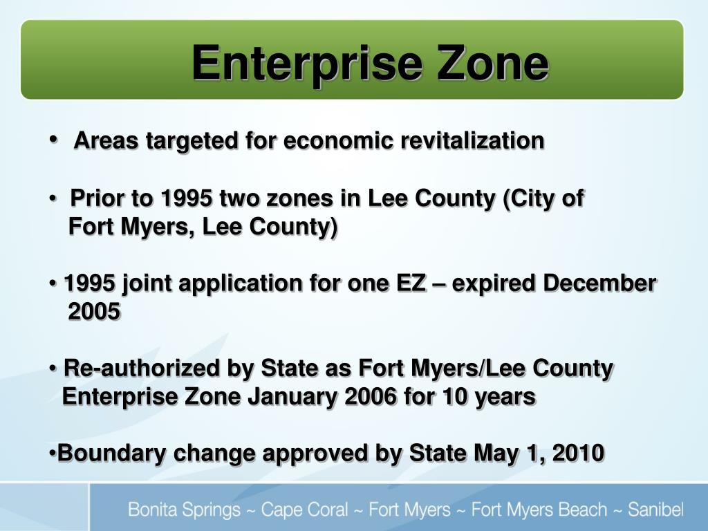 PPT Fort Myers/Lee County Enterprise Zone PowerPoint Presentation, free download ID5787487