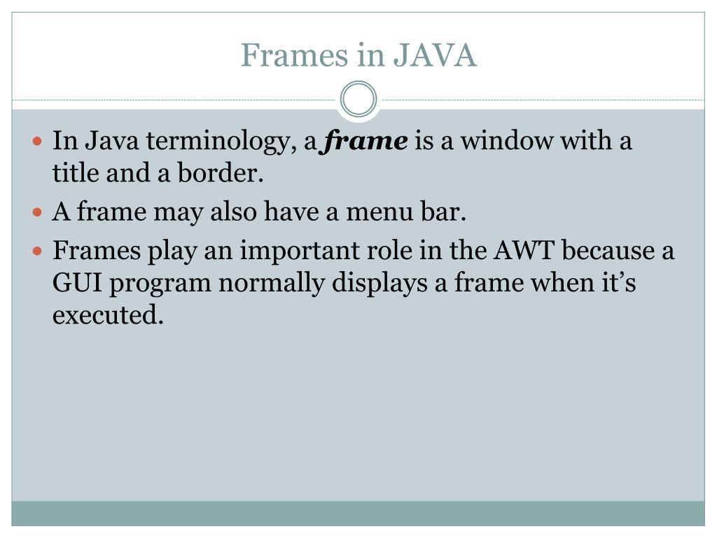 PPT CHAPTER1 SWING JAVAGUI PowerPoint Presentation, free download