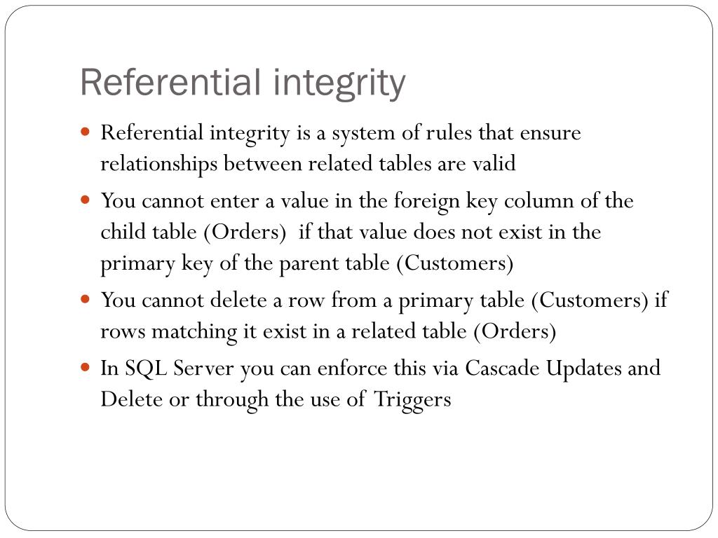 PPT SQL Server 2008 Entity Relationships in a Database PowerPoint Presentation ID5789138