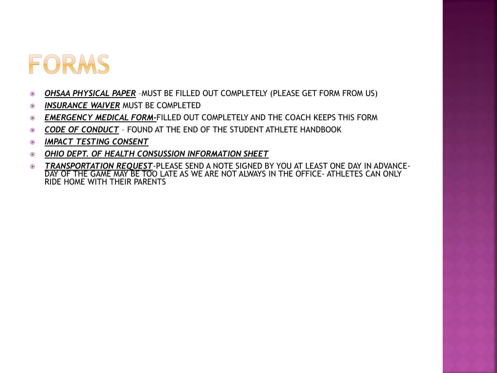 PPT FALL SPORTS PARENT MEETING PowerPoint Presentation, free download