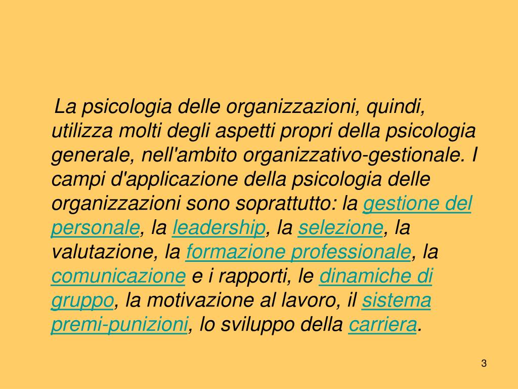 PPT Psicologia del lavoro e delle organizzazioni PowerPoint