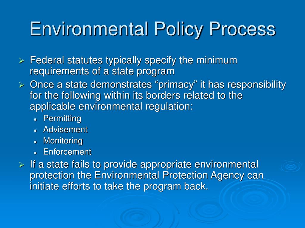 PPT Module 1 Environmental Policy and Regulation PowerPoint