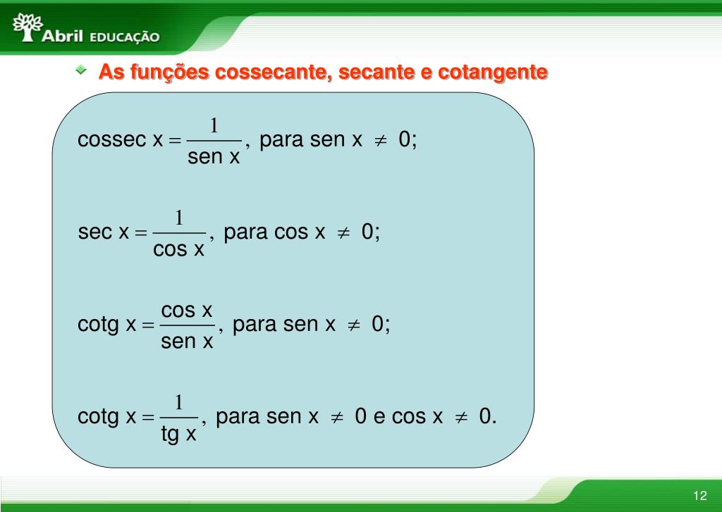 PPT Funções Trigonométricas PowerPoint Presentation, free download