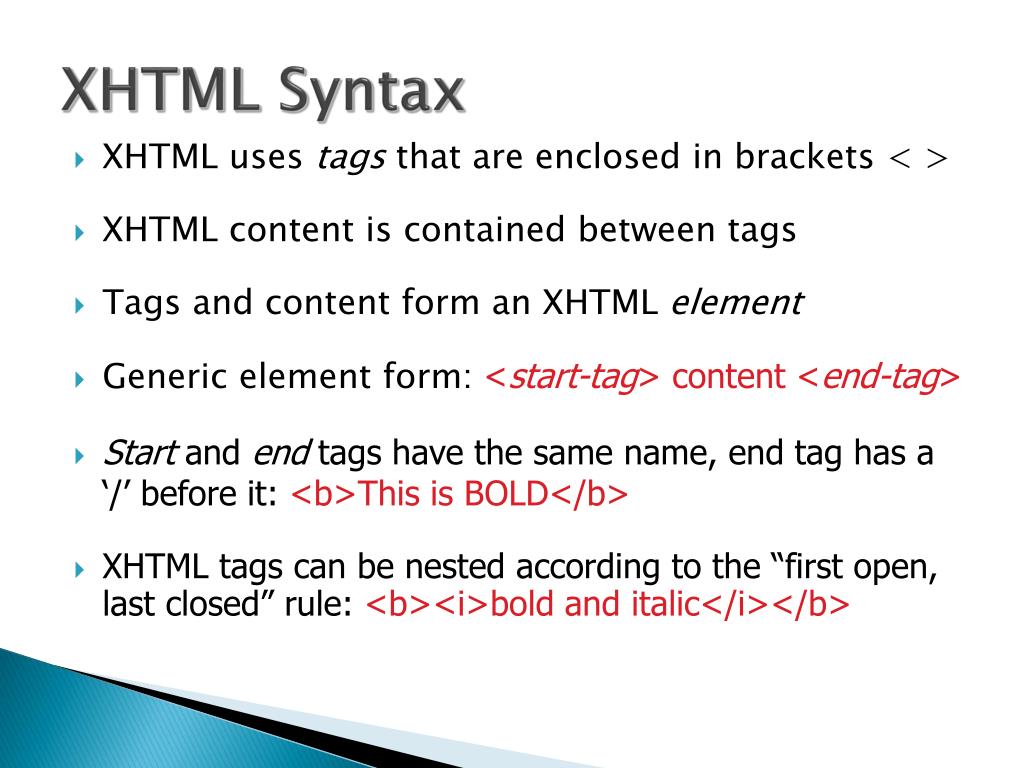 PPT Introduction to XHTML PowerPoint Presentation, free download ID