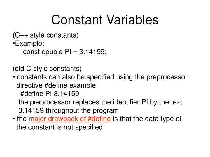 PPT Lecture 3 + 4 Data types, Variables and Constant Variable