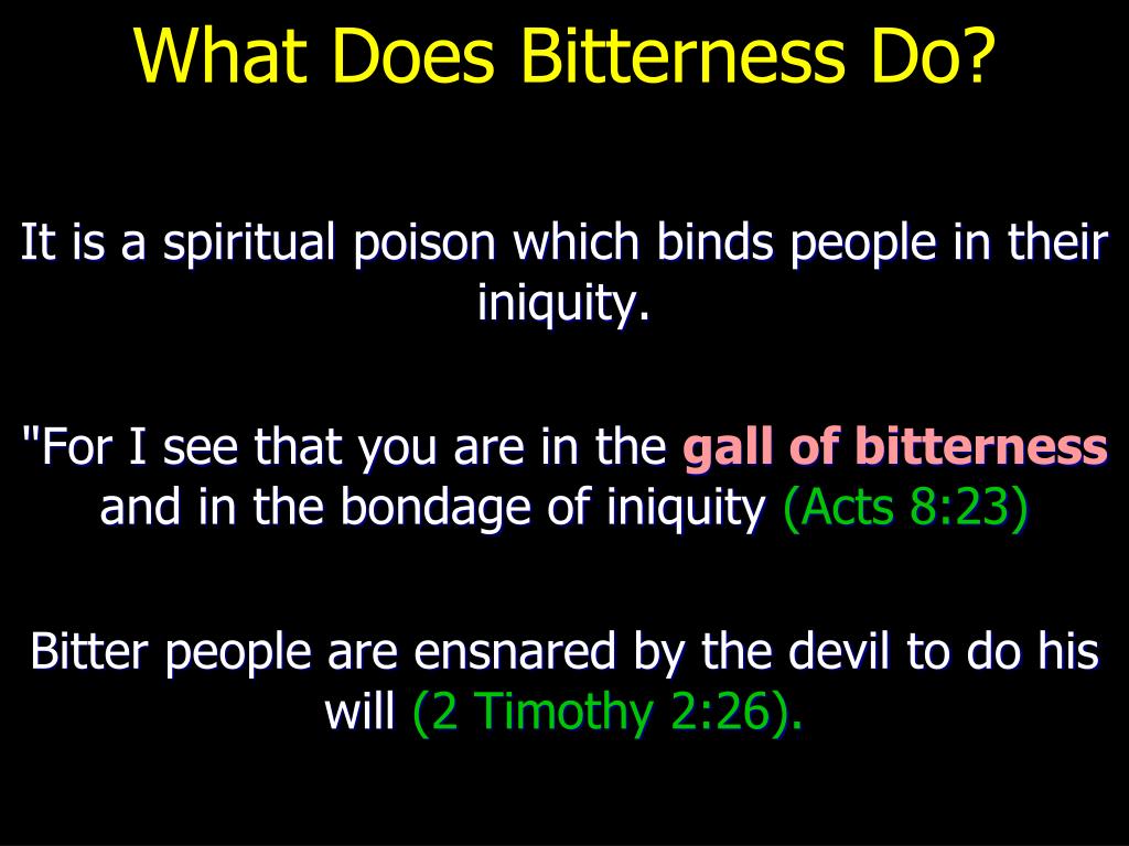 PPT Bitterness PowerPoint Presentation, free download ID5797567