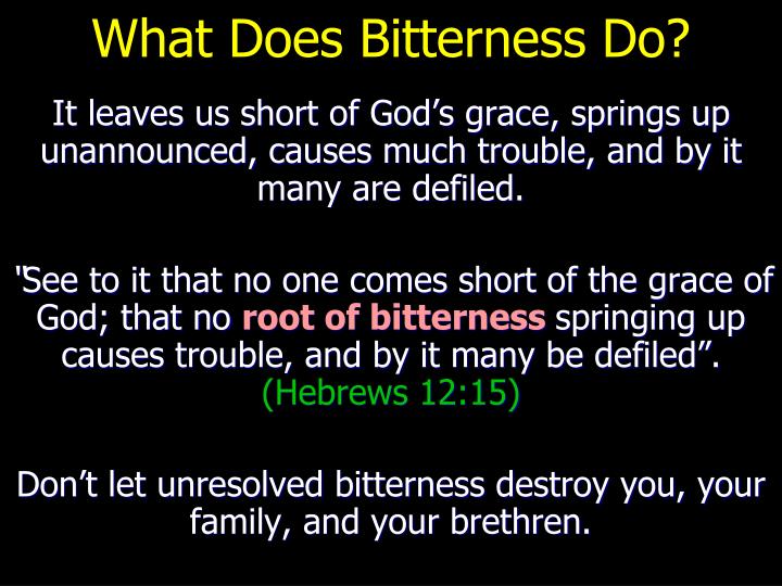 PPT Bitterness PowerPoint Presentation ID5797567