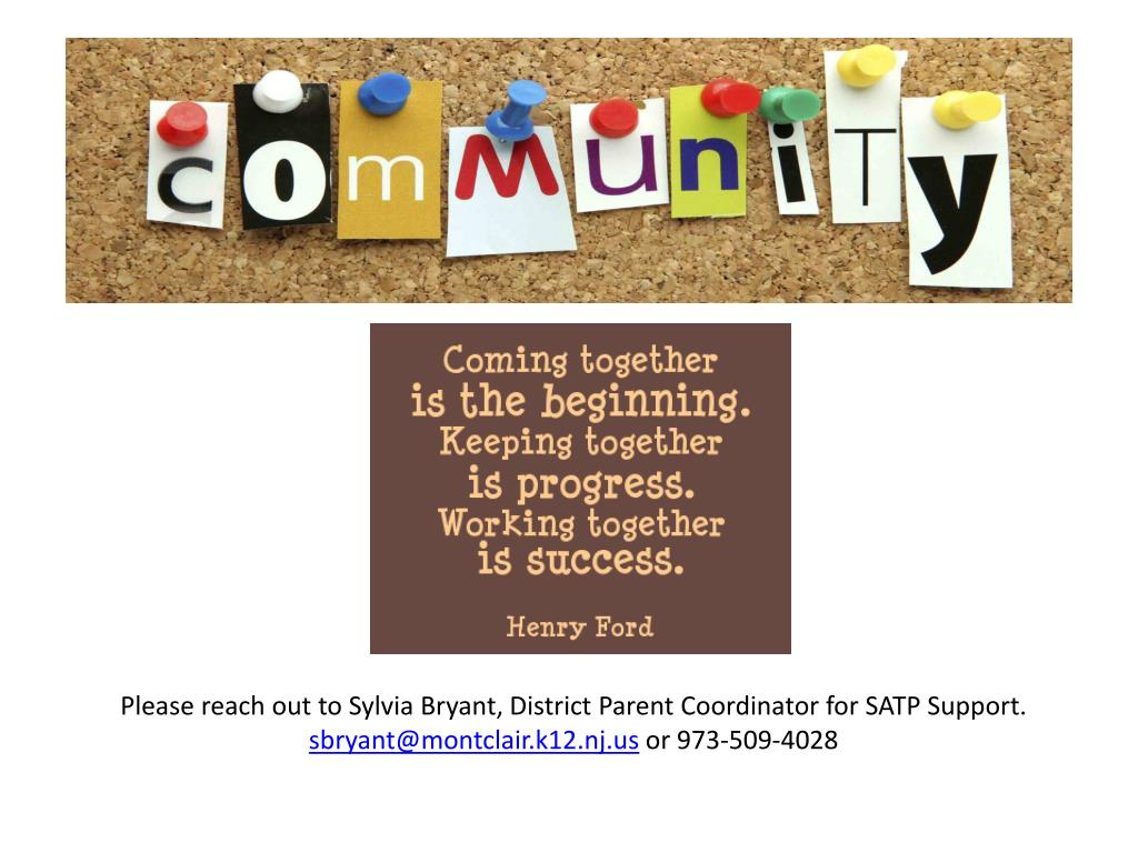 PPT Montclair Public Schools School Action Team for Partnerships