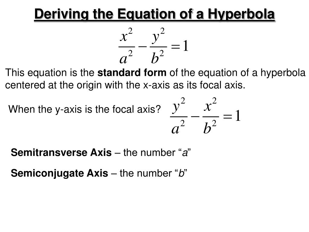 PPT Hyperbolas PowerPoint Presentation, free download ID5804843