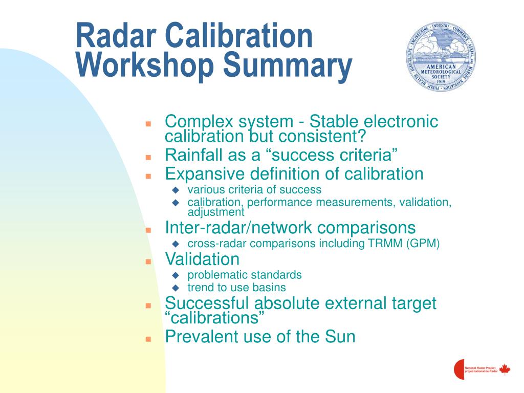 PPT Radar Calibration Radar Snowfall Estimation Automated