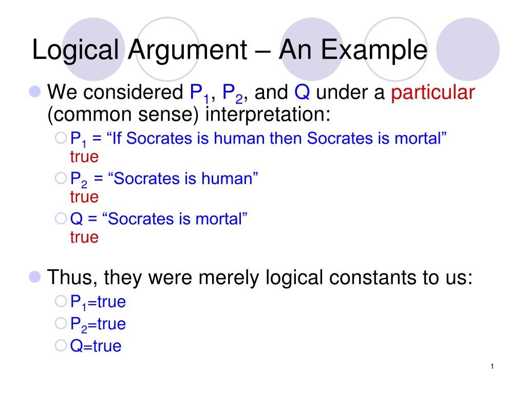 PPT Logical Argument An Example PowerPoint Presentation, free