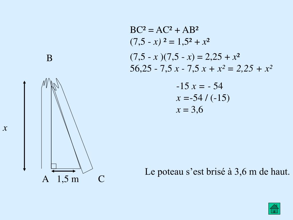 PPT 1. Calculer la longueur de l’hypoténuse dans un triangle