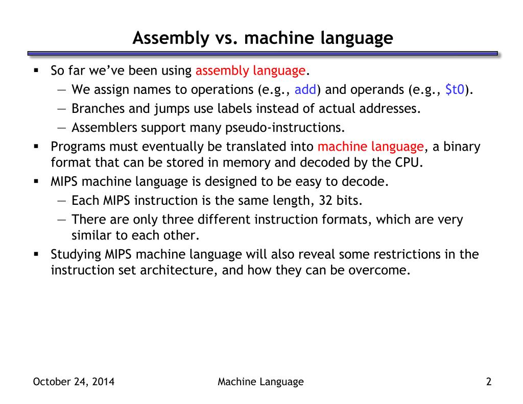 PPT Machine Language and Pointers PowerPoint Presentation, free