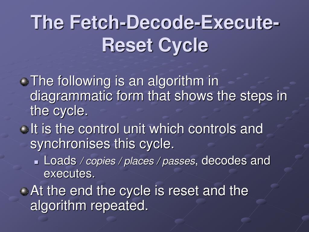 PPT Computer Architecture and the FetchExecute Cycle PowerPoint