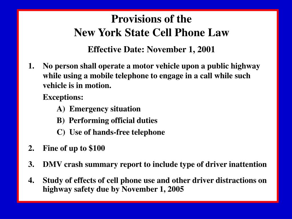 PPT Distracted Driving in New York State A Status Report PowerPoint