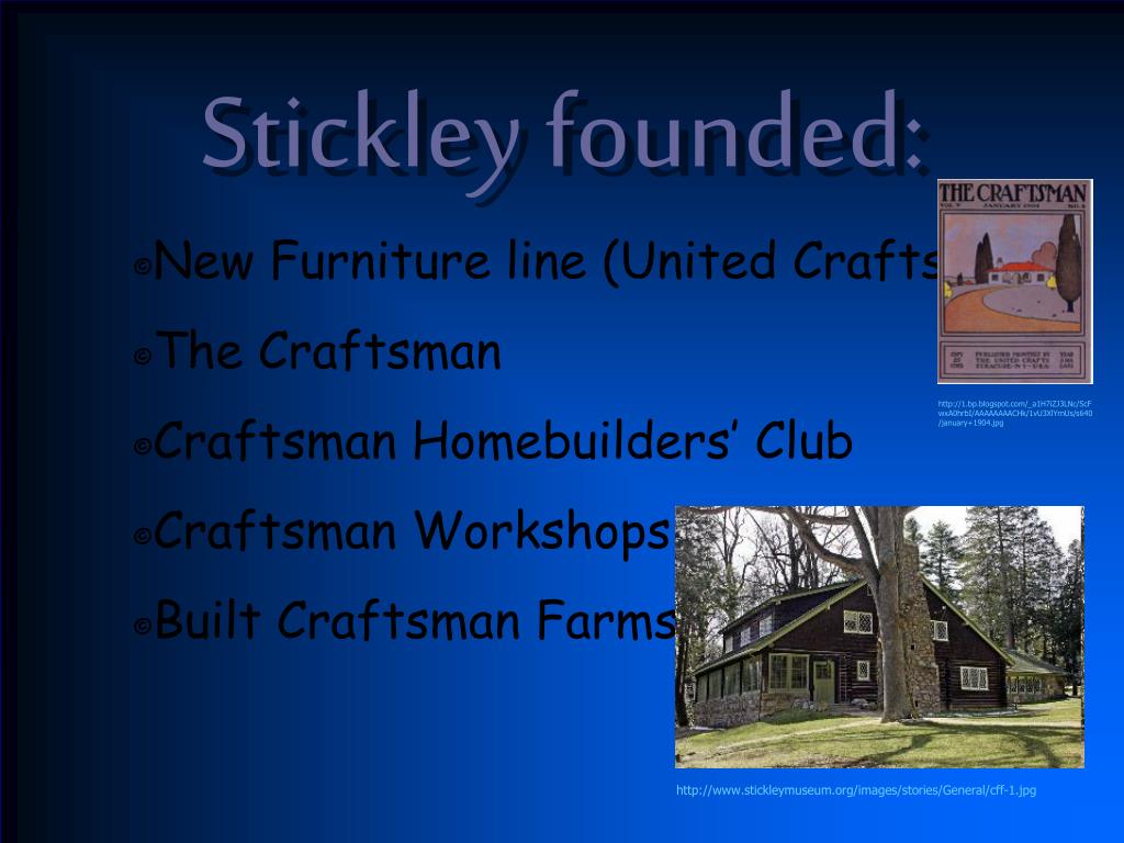 PPT Gustav Stickley PowerPoint Presentation, free download ID5813816