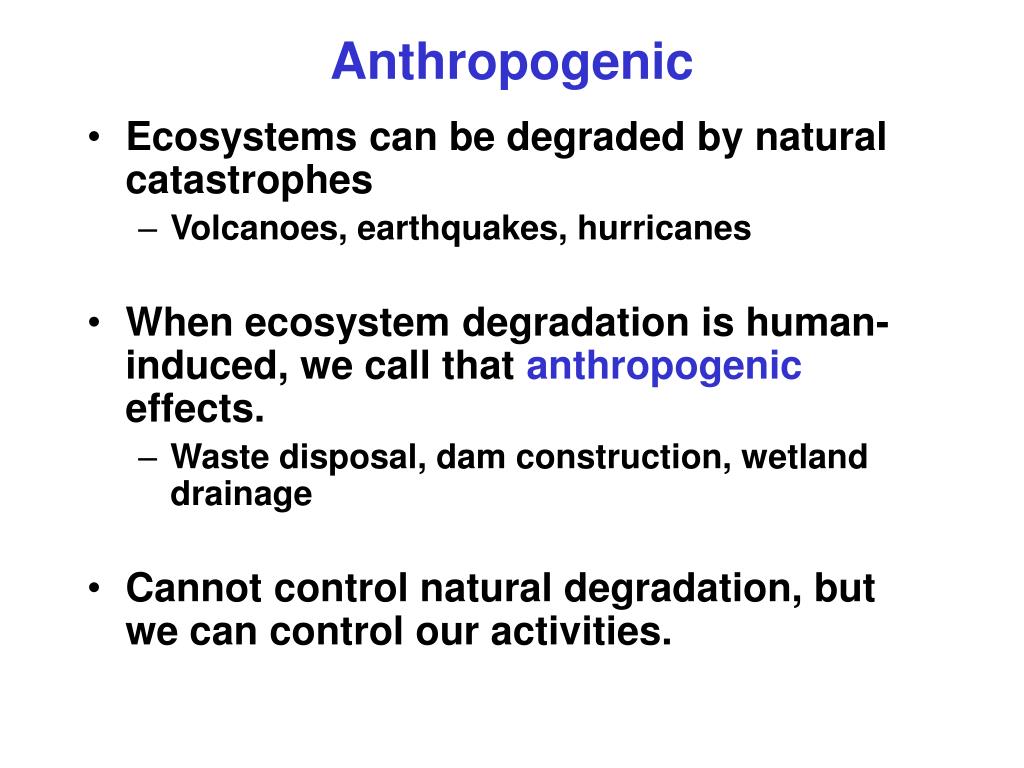 PPT Anthropogenic Effects (Terrestrial) PowerPoint Presentation, free