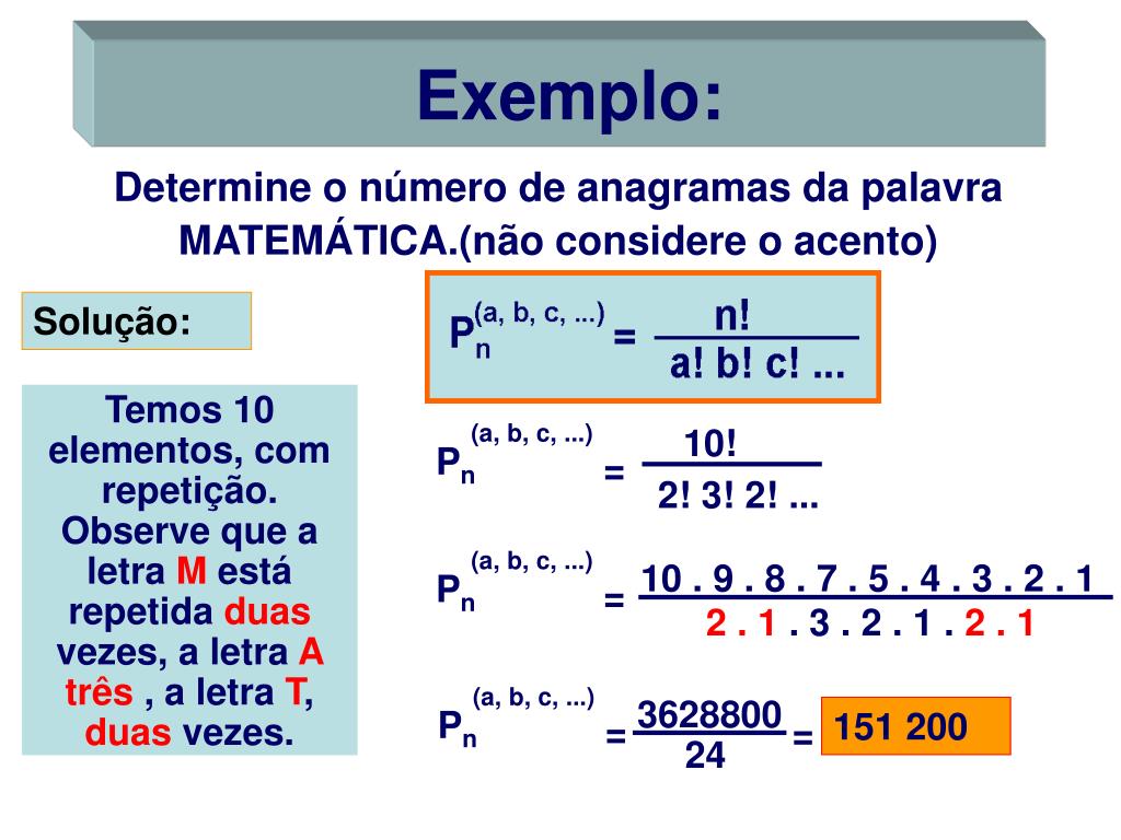 PPT Análise Combinatória PowerPoint Presentation, free download ID
