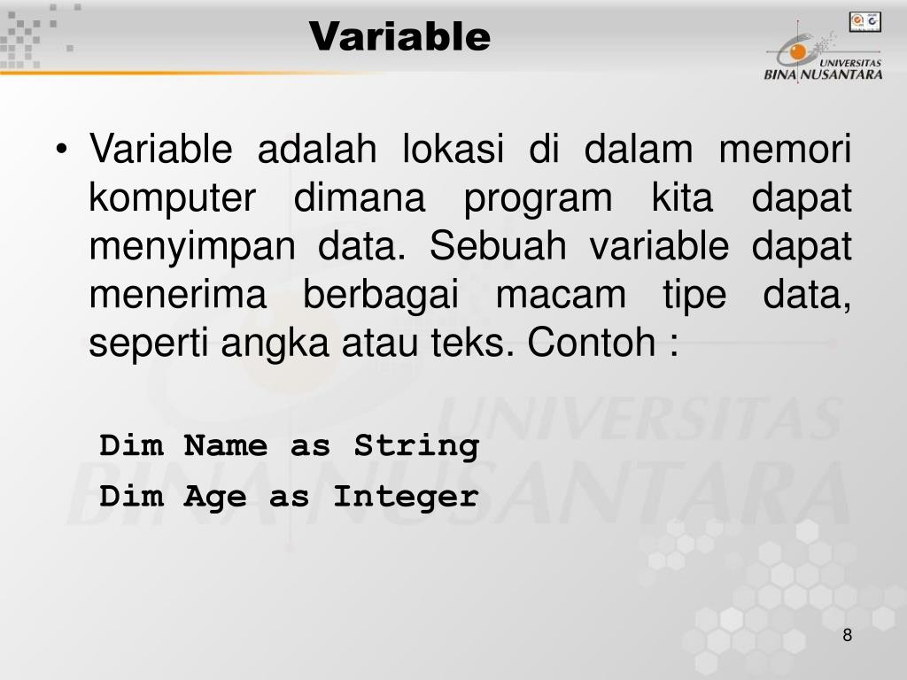 PPT Pertemuan 2 Pengenalan Visual Basic Lanjut PowerPoint