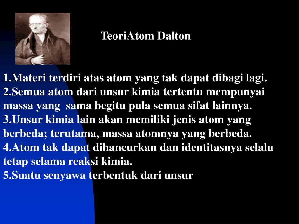 Atom Adalah Bagian Terkecil Dari Unsur Yang Tidak Dapat Dibagi Lagi
