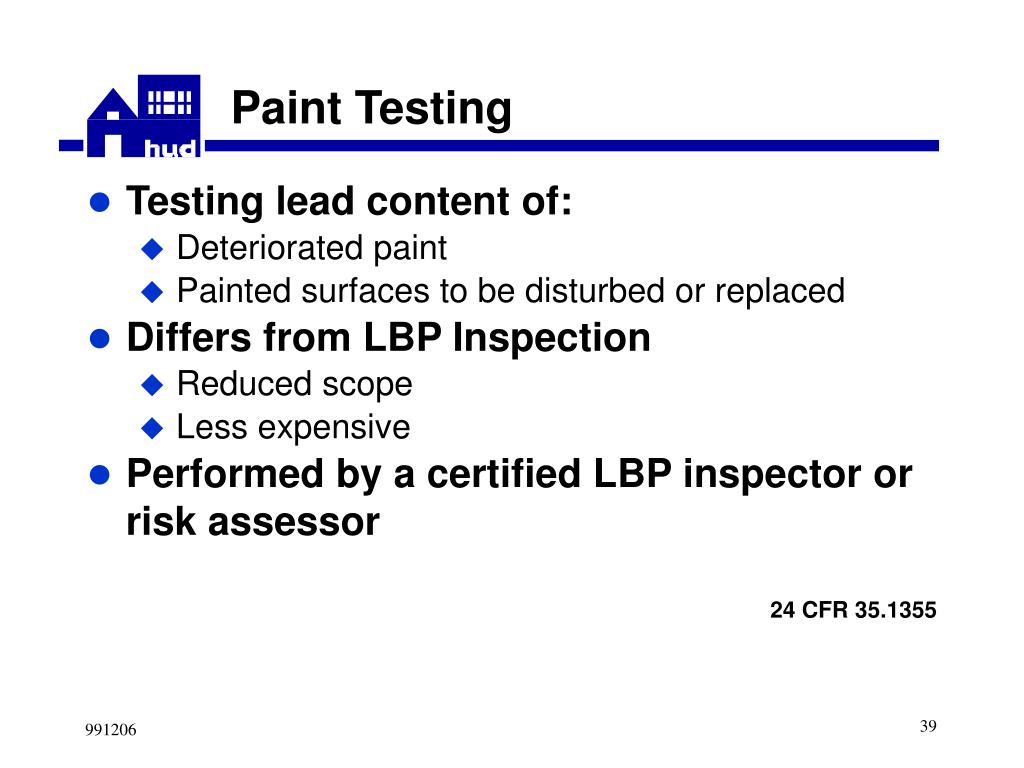 PPT New HUD LeadBased Paint Regulations PowerPoint Presentation