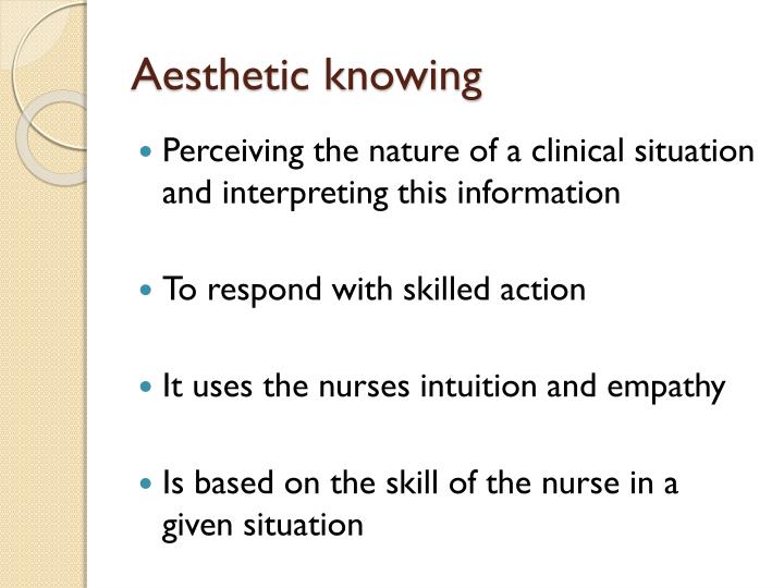 PPT Carper (1978) Fundamental patterns of knowing PowerPoint