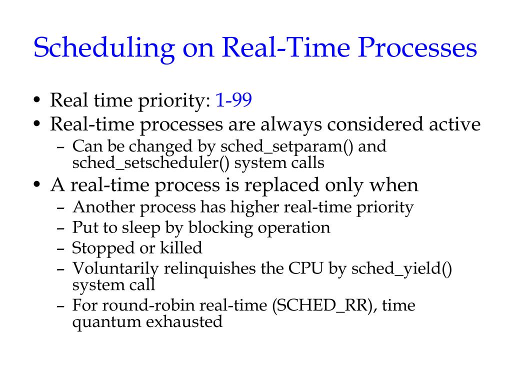 PPT Process Scheduling in Linux (Chap.7 in Understanding the Linux