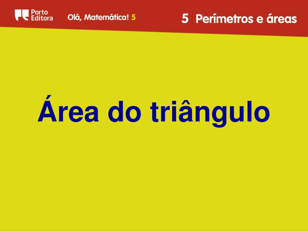 PPT Área do triângulo PowerPoint Presentation ID5833101