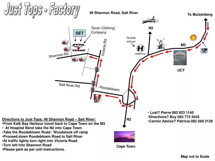 PPT Directions to Just Tops, 49 Shannon Road Salt River PowerPoint