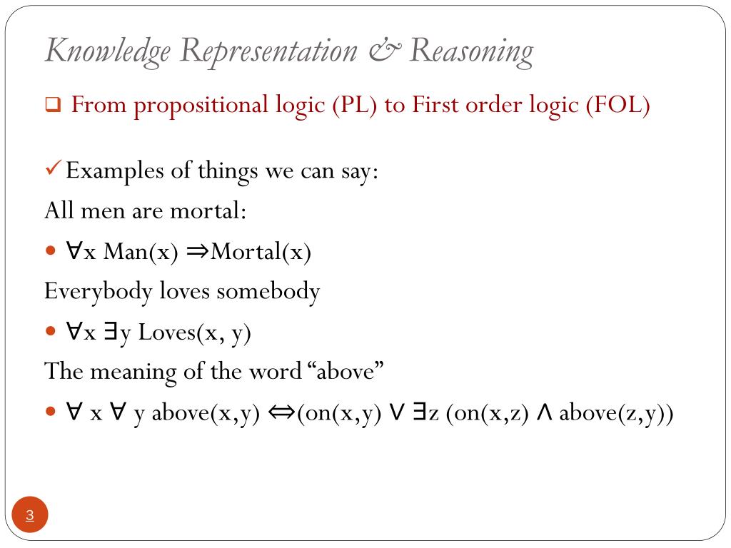 First Order Predicate Logic slidesharedocs
