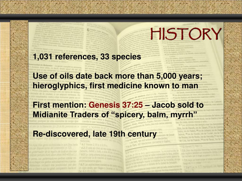 PPT HEALING OILS OF THE BIBLE PowerPoint Presentation, free download ID5846909