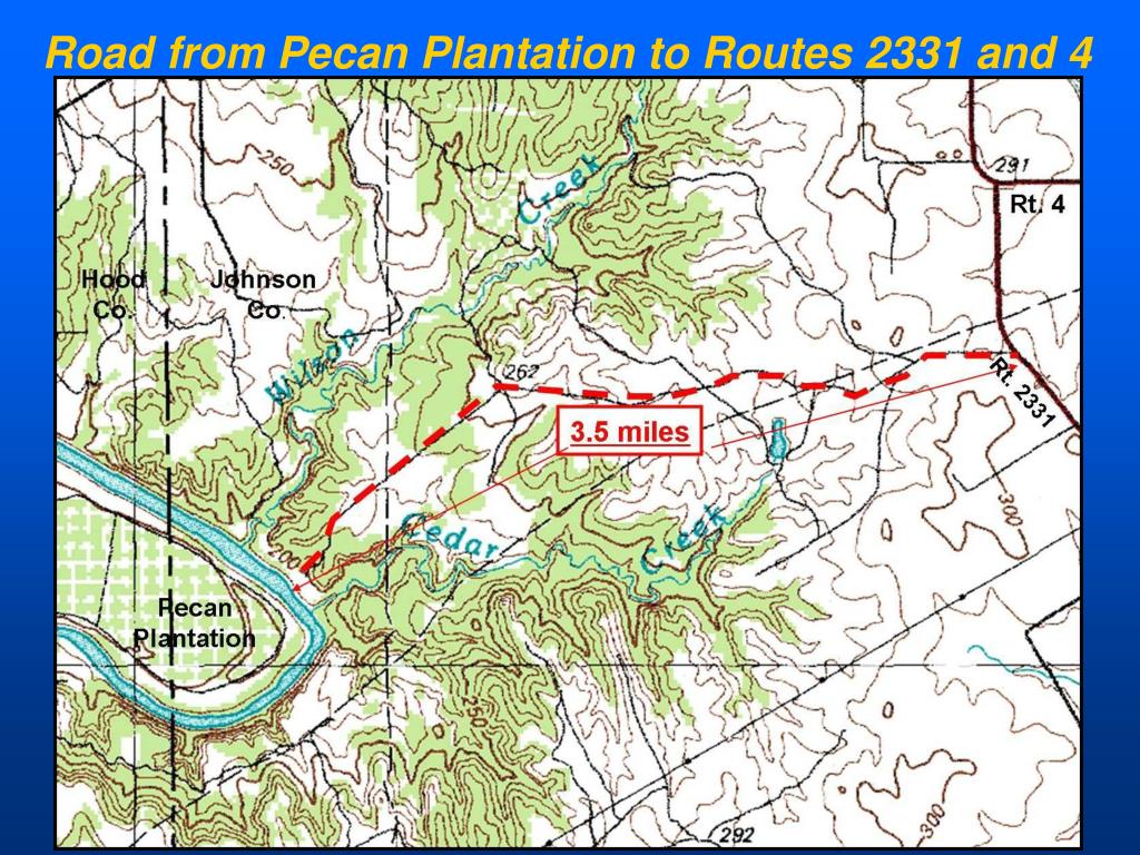 PPT Pecan Plantation Emergency Evacuation Routes PowerPoint
