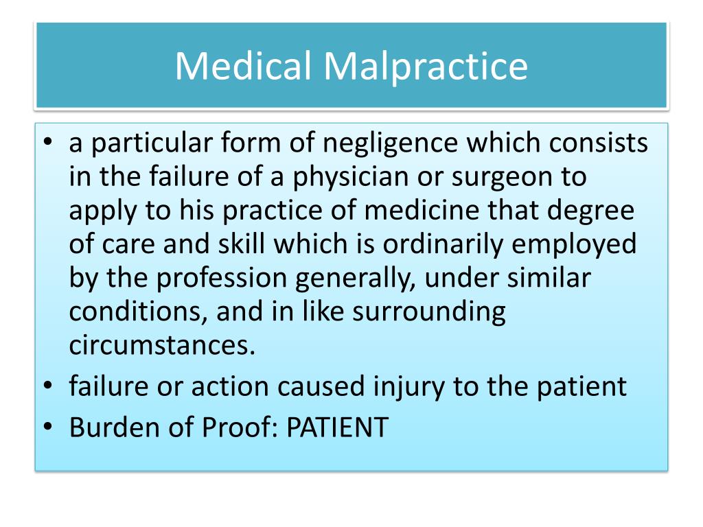 PPT Medical Malpractice PowerPoint Presentation, free download ID