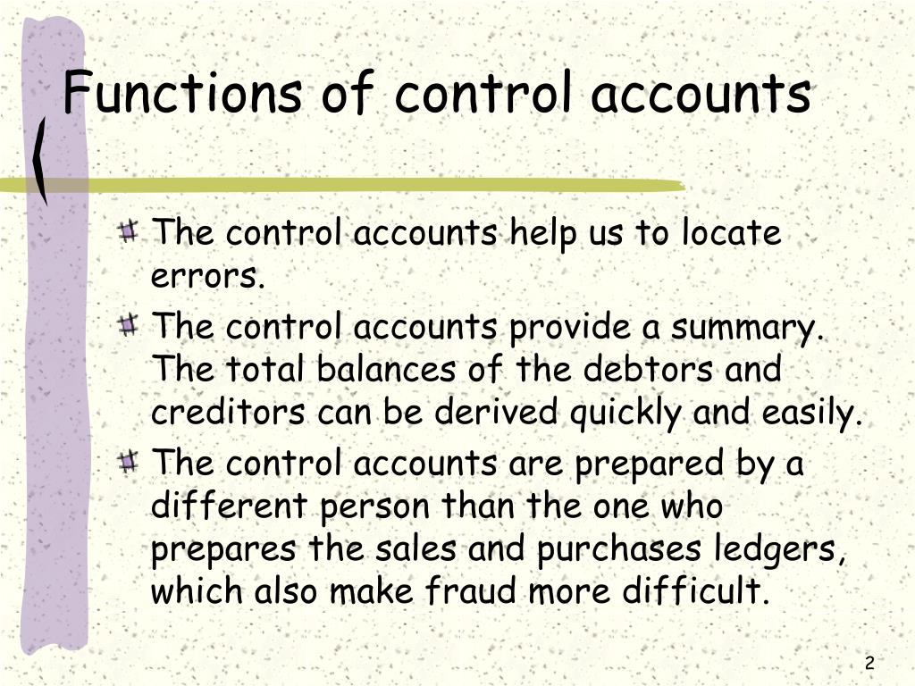PPT Control Accounts PowerPoint Presentation, free download ID5848516
