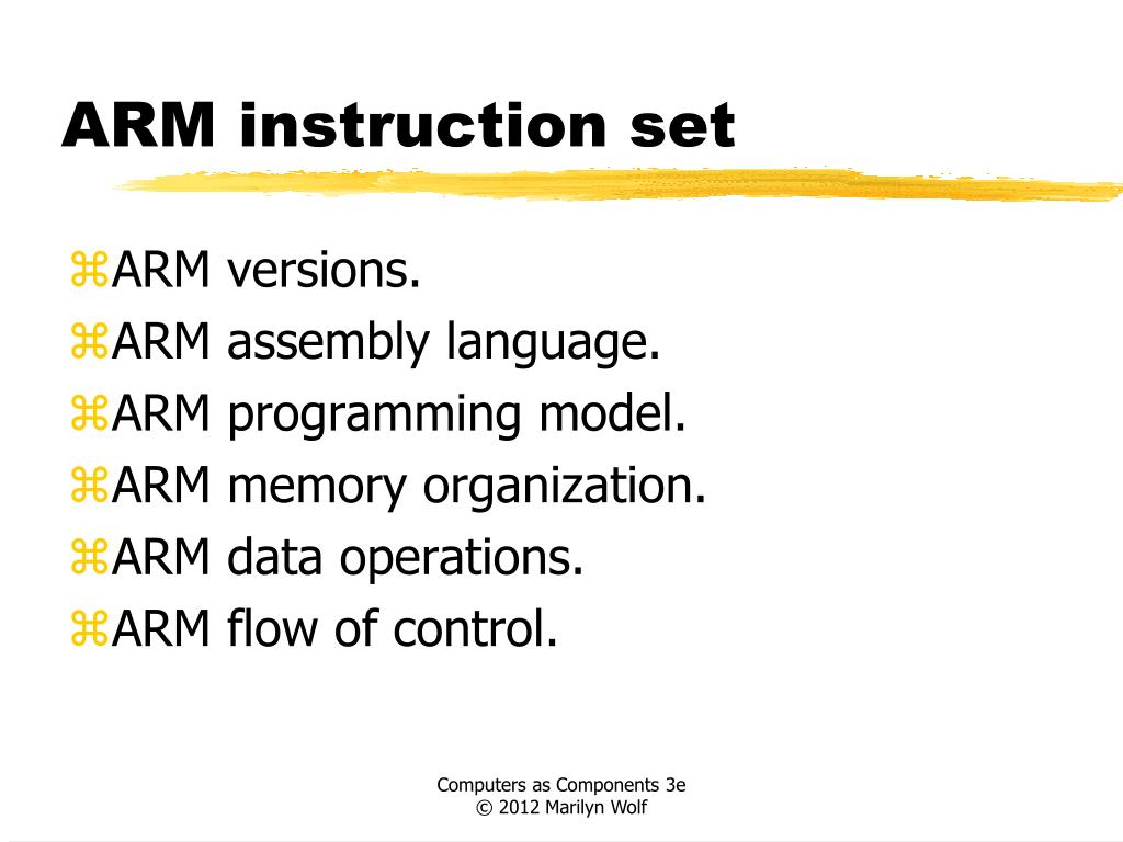 PPT ARM instruction set PowerPoint Presentation, free download ID