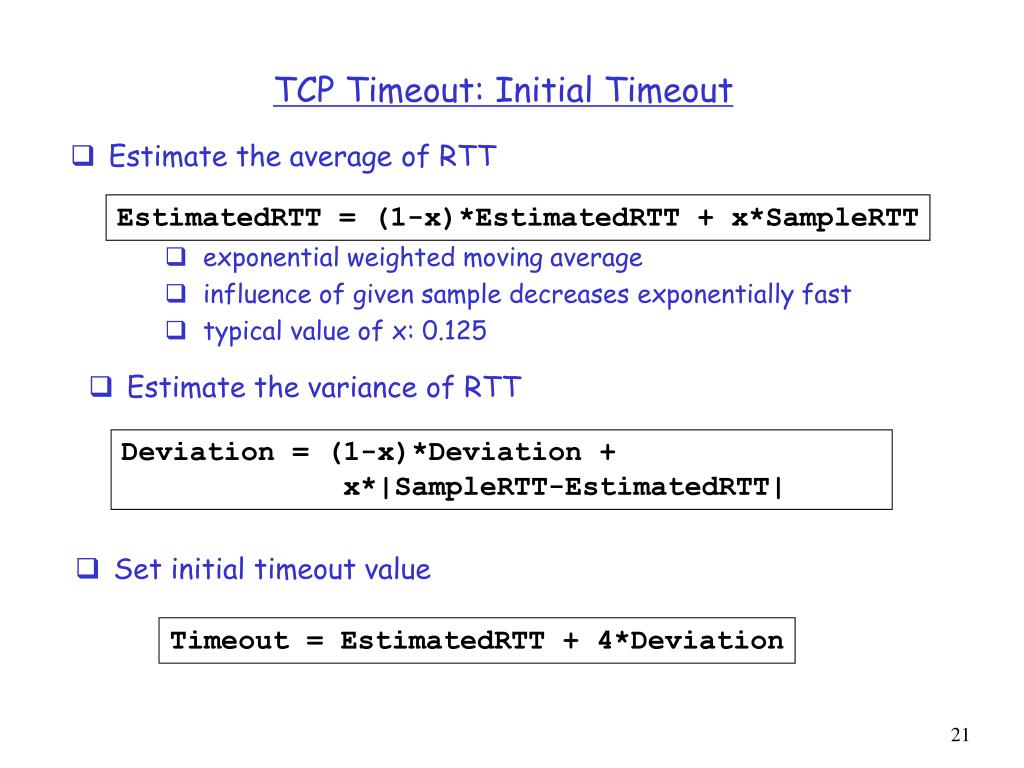 Tcp connect timeout value