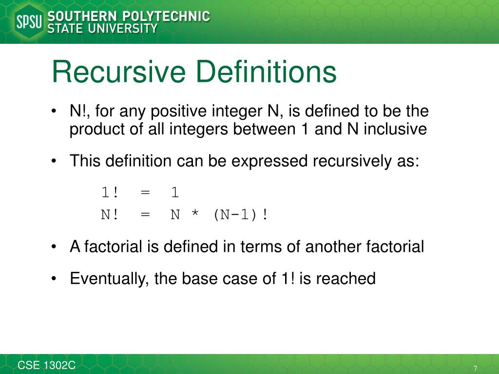 PPT Recursion PowerPoint Presentation, free download ID5855051