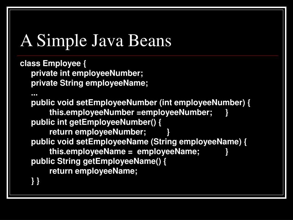 PPT Java Beans PowerPoint Presentation, free download ID5856607