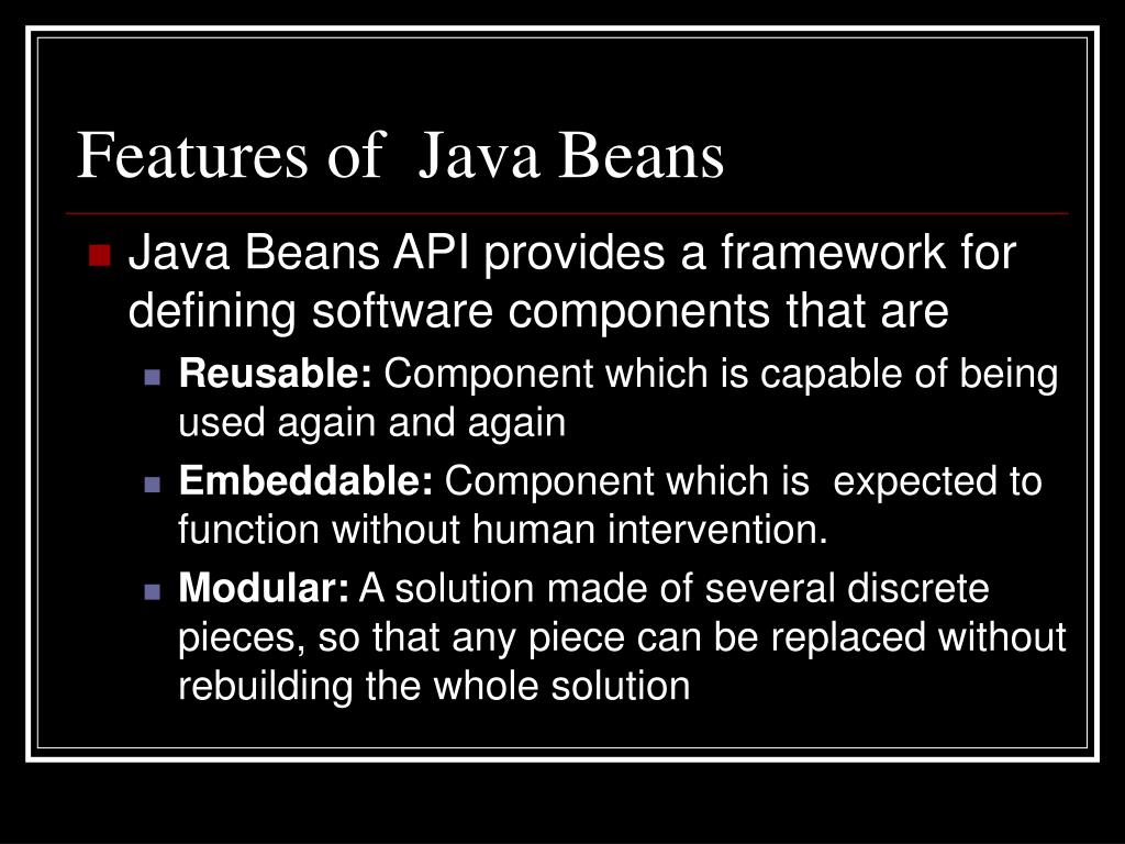 PPT Java Beans PowerPoint Presentation, free download ID5856607