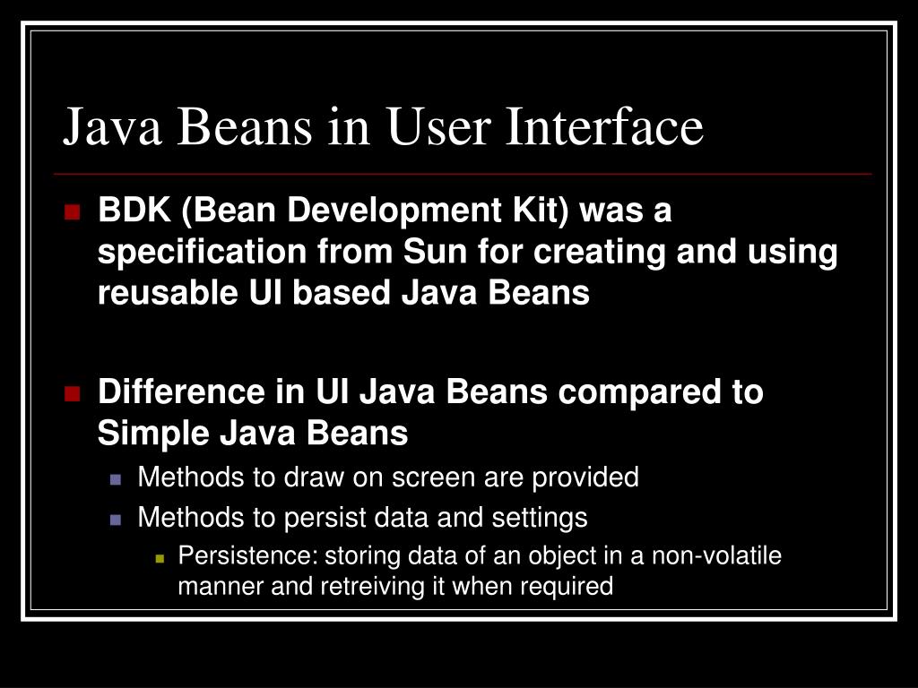 PPT Java Beans PowerPoint Presentation, free download ID5856607