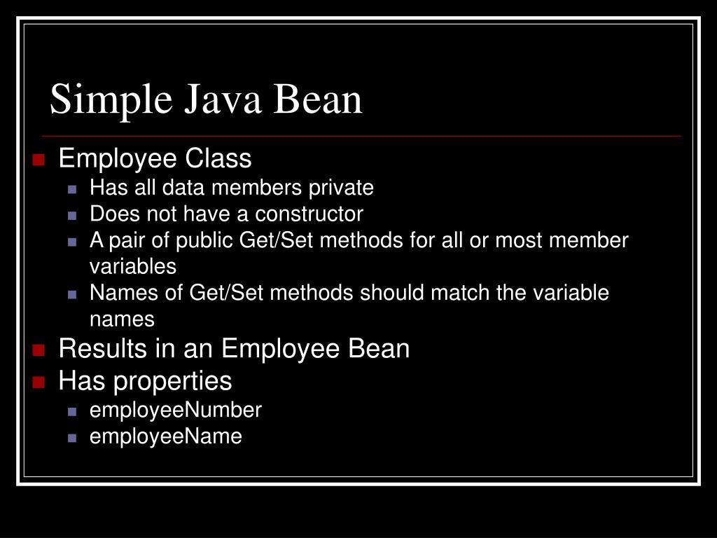 PPT Java Beans PowerPoint Presentation, free download ID5856607