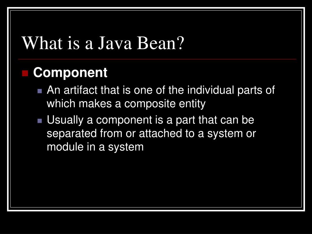 PPT Java Beans PowerPoint Presentation, free download ID5856607