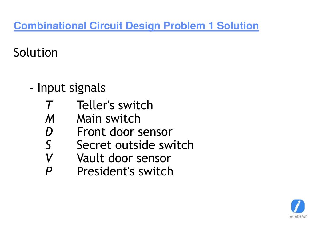 PPT Combinational Circuit Design PowerPoint Presentation, free