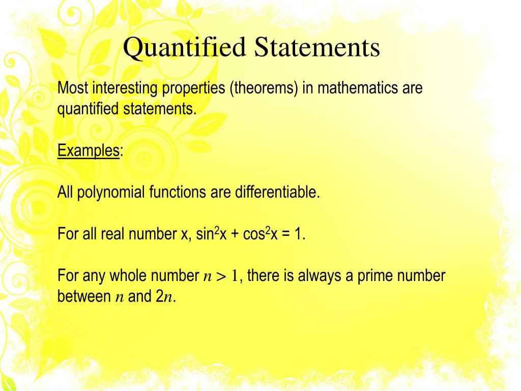 PPT Chapter 3 The Logic of Quantified Statements PowerPoint