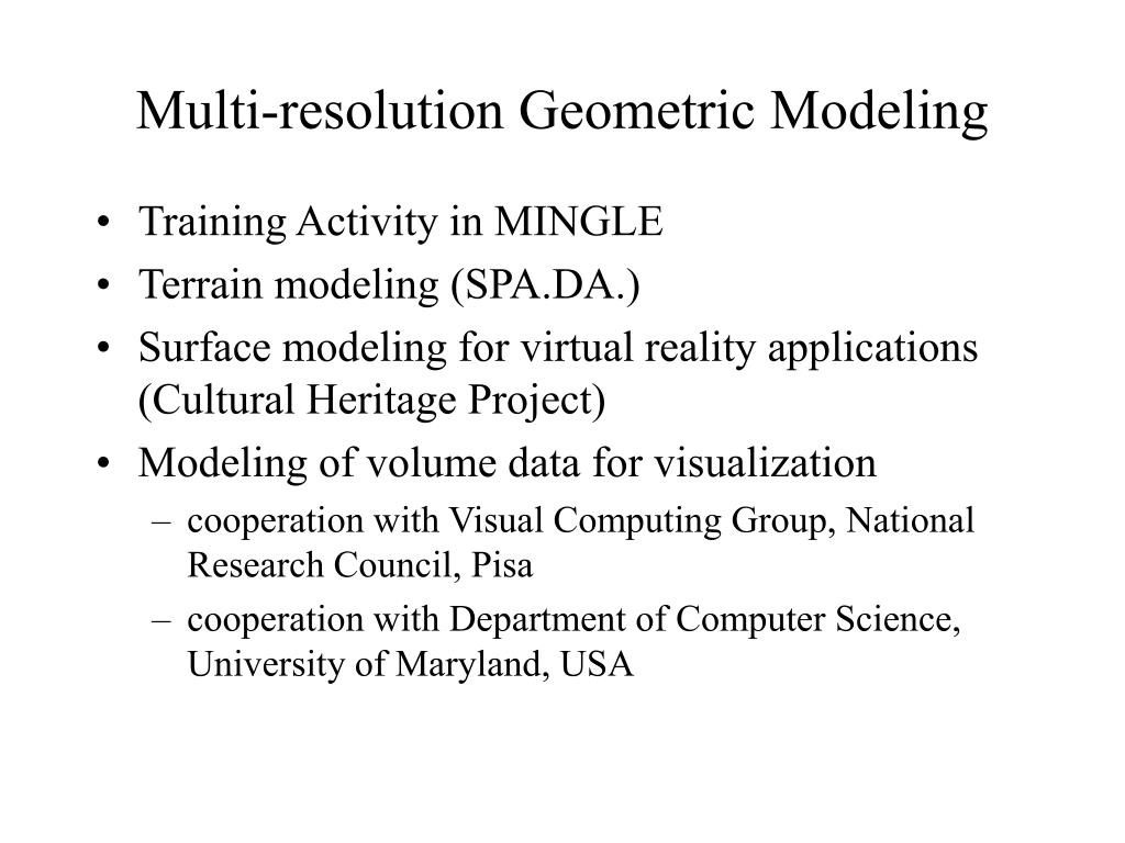 PPT Geometric Modeling and Computer Graphics GROUP PowerPoint