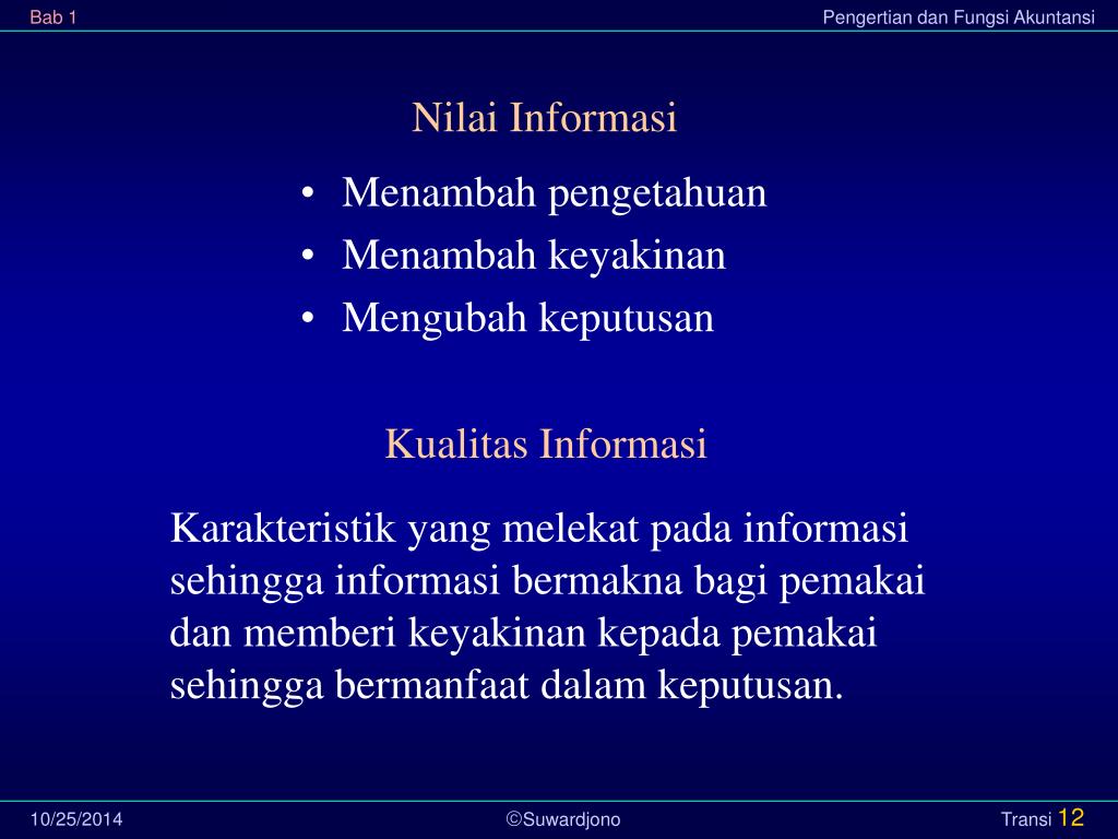 PPT Bab 1 Pengertian dan Fungsi Akuntansi PowerPoint Presentation