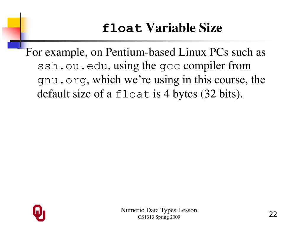 PPT Numeric Data Types Outline PowerPoint Presentation, free download ID5864014